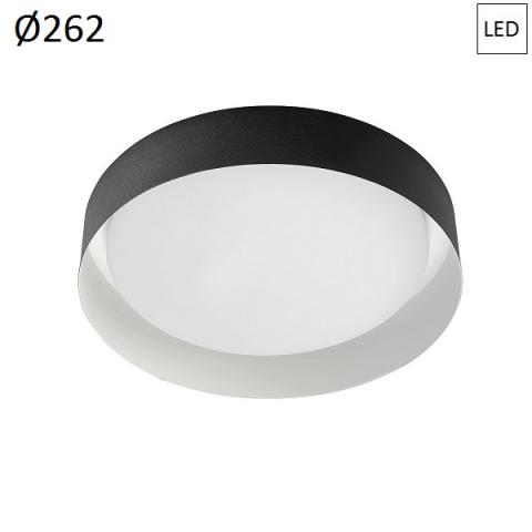Плафон Ø262mm LED 12W 3000K черно/бяло