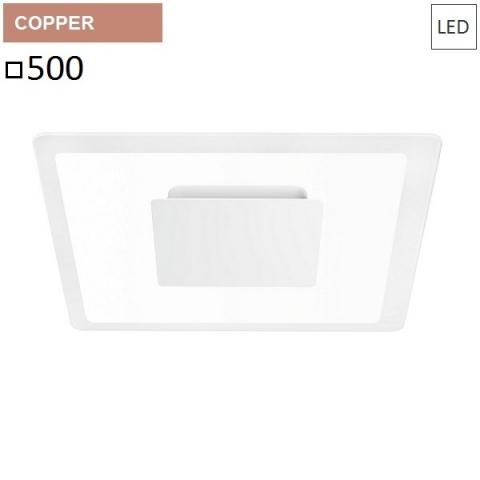 Wall/ceiling lamp 500x500 LED 40W rose gold
