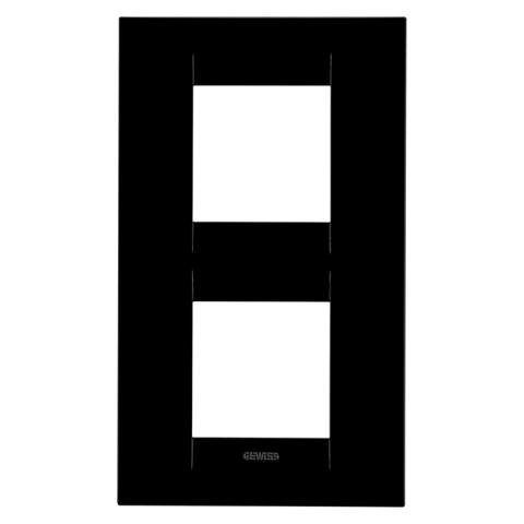GEO International 2+2 gang vertical plate - Toner Black