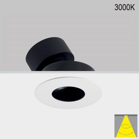 Tiltable downlight Perfetto-in 90 LED 6/9/12/18W 3000K 38° IP20  