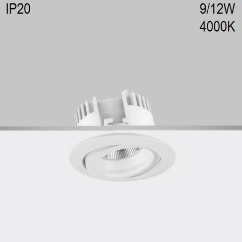 Adjustable downlight RA 8 DIXIT LED 9/12W 4000K CRI80 IP20  
