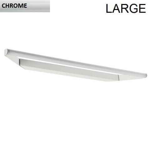 Directional wall/ceiling light 93cm LED 19W IP40 chrome