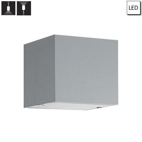 Wall light 6W 100X90mm IP40 Grey 90°+24°