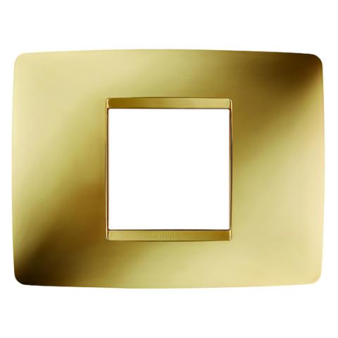 ONE 2-gang plate Gold