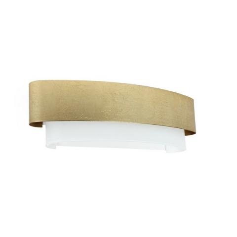 Wall lamp 600X183mm 2xE27 white/gold