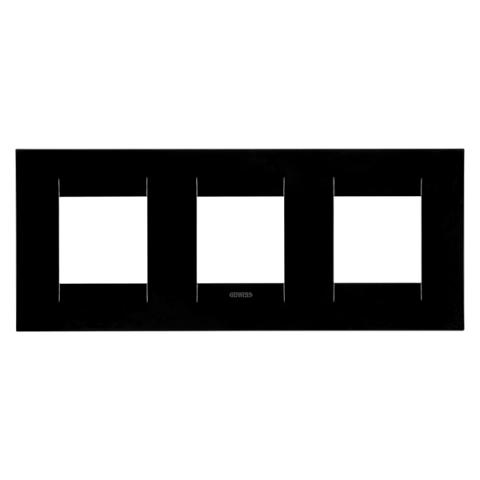 GEO International 2+2+2 gang horizontal plate - Toner Black