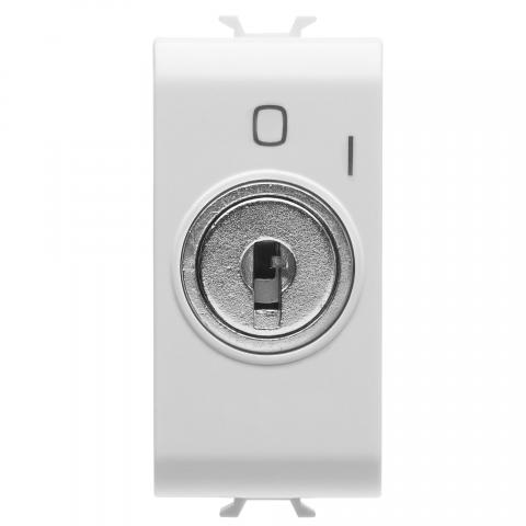 PUSH-BUTTON WITH KEY 2P NO 10A