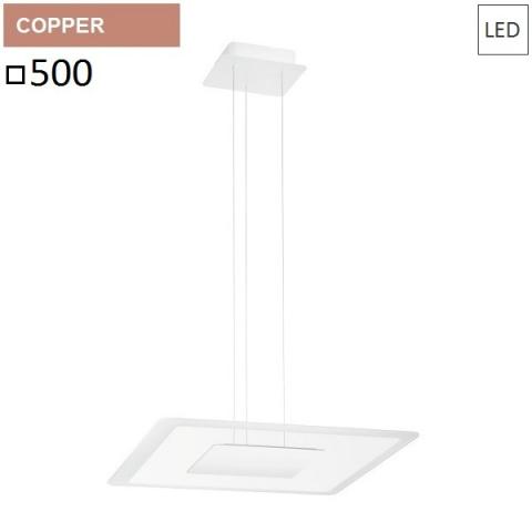 Пендел 500x500 LED 40W  розово злато