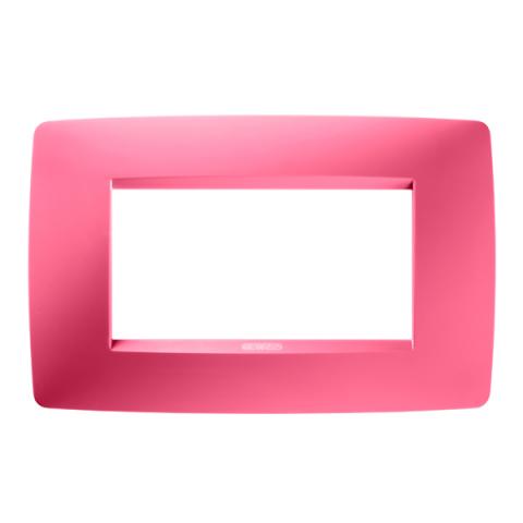 ONE 4-gang plate Sapphire Pink