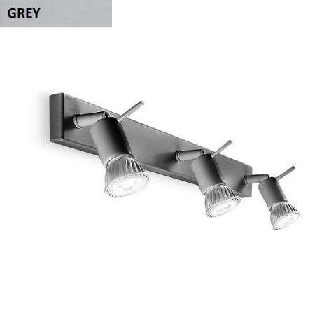 Wall lamp - spotlight 3xGU10 grey