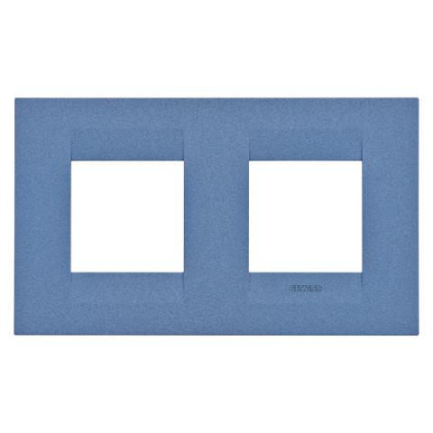 GEO International 2+2 gang horizontal plate - Sea Blue