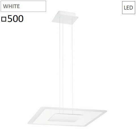 Пендел 500x500 LED 40W  бял