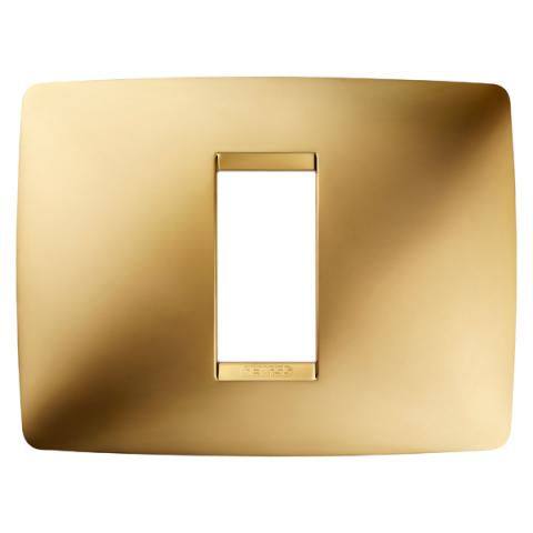 ONE 1-gang plate Gold