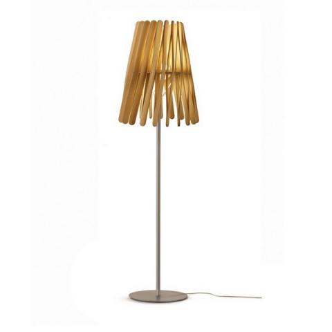 Floor lamp Ø50cm E27 Light Wood