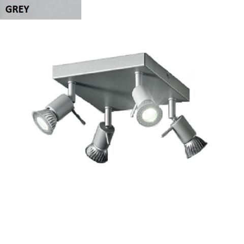 Ceiling lamp 4xGU10 grey