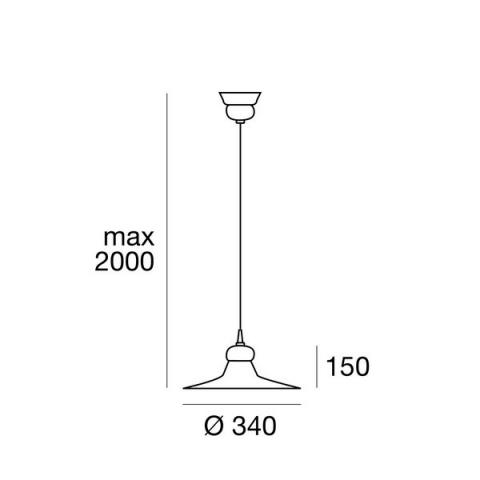 Пендел Ø340mm E27 IP20