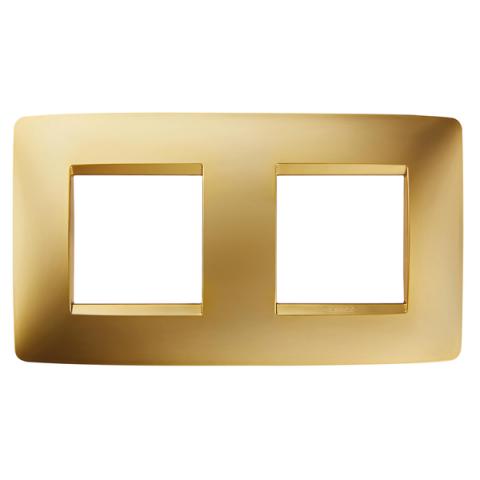 ONE International 2+2 gang horizontal plate - Gold