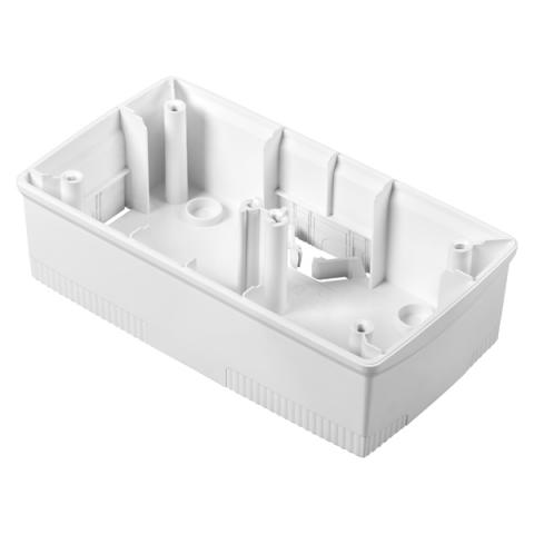 Wall-mounting box white 2+2 gang for plates ONE International