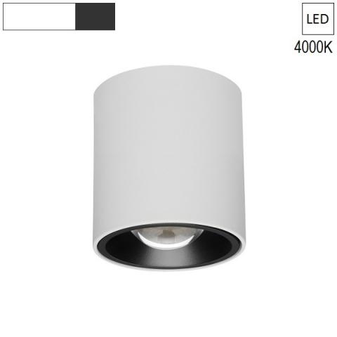 Плафон/Спот Ø60 L250 LED 7.3W 4000K бяло/черно
