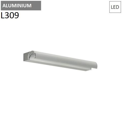Wall lamp L309mm 9W LED Polished Aluminium