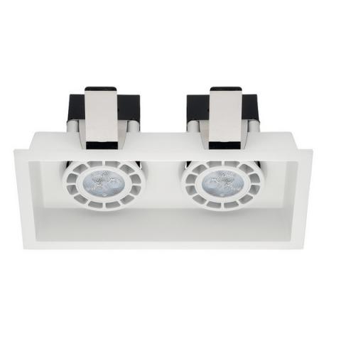 Downlight 2xGU10 169x89mm white