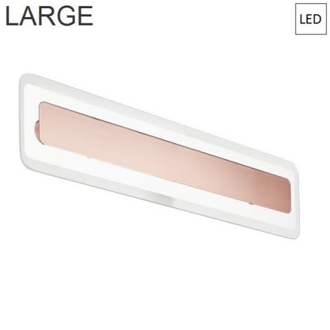 Wall/ceiling lamp 614x135mm LED Copper - Transparent 
