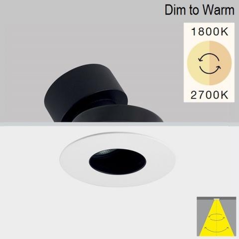 Tiltable downlight Perfetto-in 90 LED 12W DIM TO WARM 1800-2700K IP20  