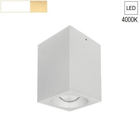 Ceiling Lamp/Spot  80x80 H120 LED 7.5W 4000K white/gold