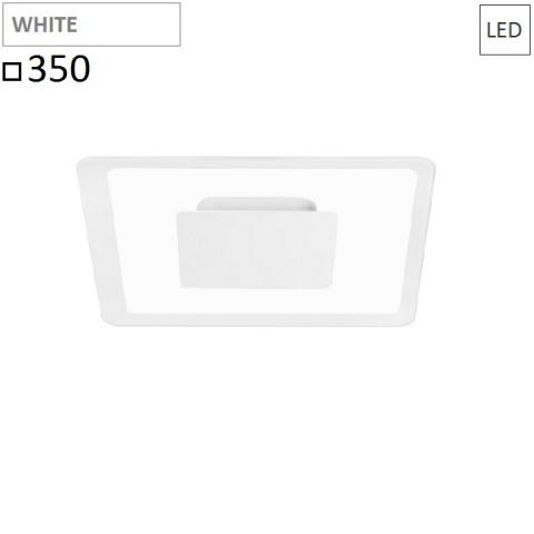 Плафон/Аплик 350x350 LED 19W  бял