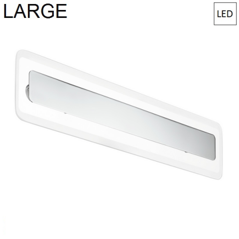 Wall/ceiling lamp 614x135mm LED Chrome - Transparent 