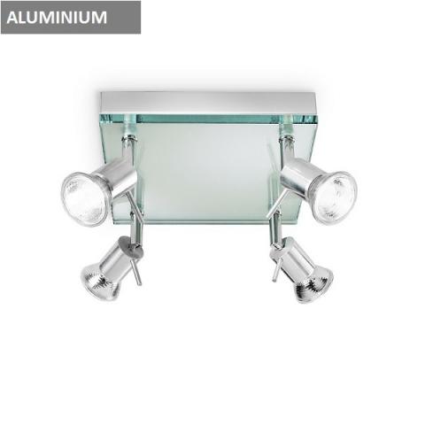 Ceiling lamp 4xGU10 aluminium