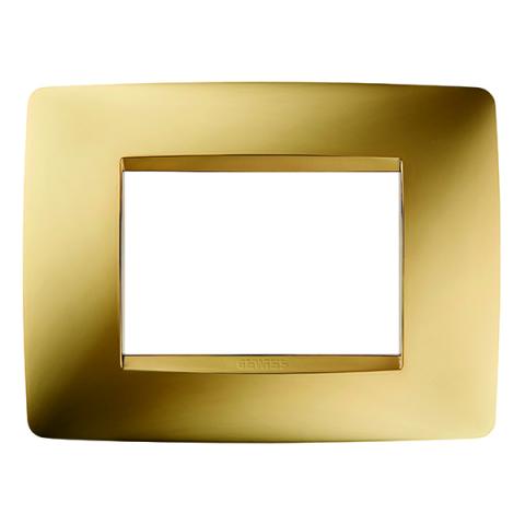 ONE 3-gang plate Gold