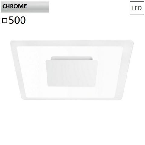 Wall/ceiling lamp 500x500 LED 40W chrome