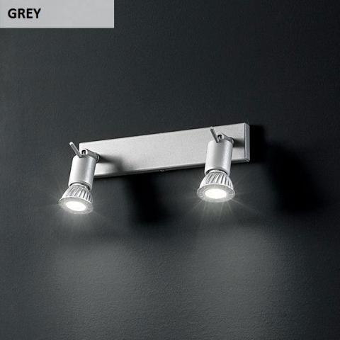 Wall lamp - spotlight 2xGU10 grey
