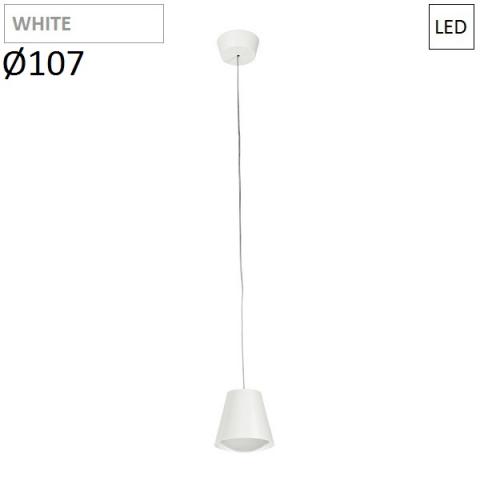 Пендел Ø107mm LED 6W 3000K бял