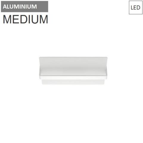 Wall/ceiling lamp 450X200mm 20W 3000K LED Aluminium