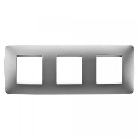 ONE International 2+2+2 gang horizontal plate - Titanium
