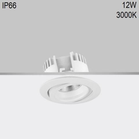 Adjustable downlight RA 8 DIXIT LED 12W 3000K CRI80 IP66