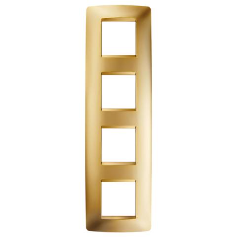 Рамка ONE International 2+2+2+2 вертикална - Gold
