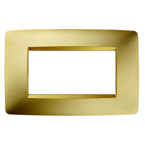 ONE 4-gang plate Gold