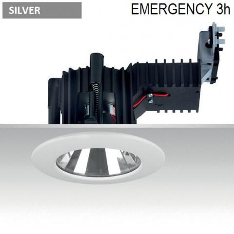 Downlight Ra 14 DIXIT LED Emergency 3h -  silver